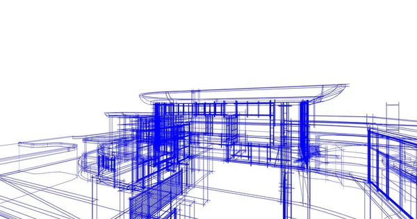 Абстрактный Архитектурный Дизайн Обоев Цифровой Концепт Фон — стоковое фото