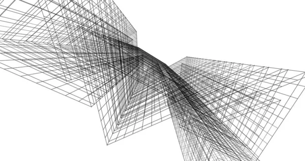 Абстрактный Архитектурный Дизайн Обоев Цифровой Концепт Фон — стоковое фото