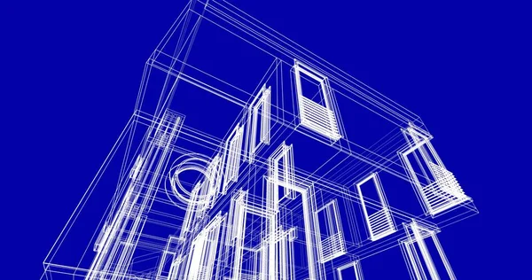 Абстрактный Архитектурный Дизайн Обоев Цифровой Концепт Фон — стоковое фото