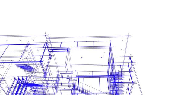 Архитектурное Построение Иллюстрации Фоне — стоковое фото