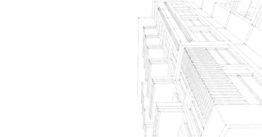 soyut mimari duvar kağıdı tasarımı, dijital konsept arkaplan