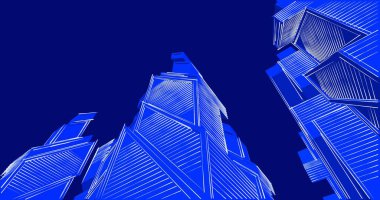 minimal geometrik şekiller, mimari çizgiler