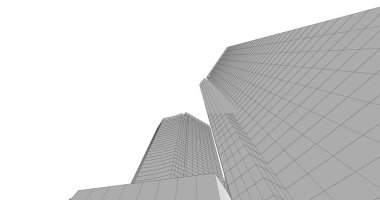 soyut mimari duvar kağıdı tasarımı, dijital konsept arkaplan