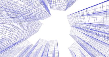 soyut mimari duvar kağıdı tasarımı, dijital konsept arkaplan