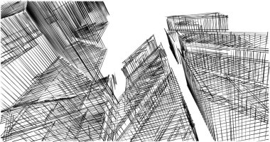 minimal geometrik şekiller, mimari çizgiler