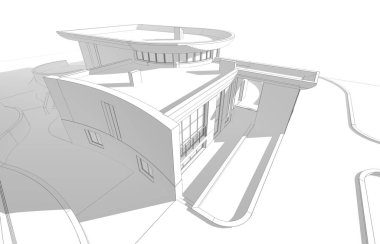 soyut mimari duvar kağıdı tasarımı, dijital konsept arkaplan