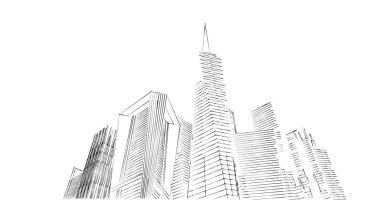 soyut mimari duvar kağıdı tasarımı, dijital konsept arkaplan