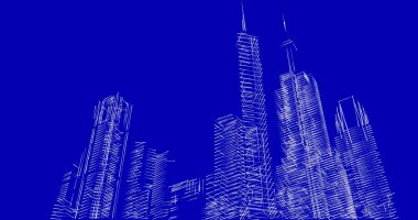 soyut mimari duvar kağıdı tasarımı, dijital konsept arkaplan