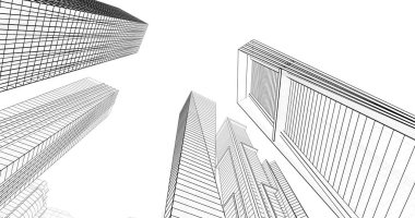 soyut mimari duvar kağıdı tasarımı, dijital konsept arkaplan