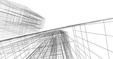 soyut mimari duvar kağıdı tasarımı, dijital konsept arkaplan