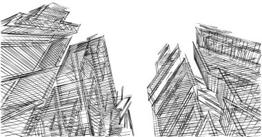 minimal geometrik şekiller, mimari çizgiler