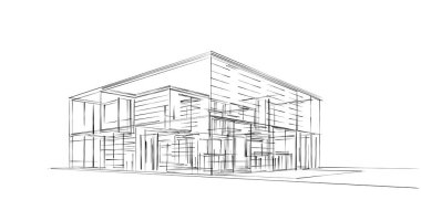 soyut mimari duvar kağıdı tasarımı, dijital konsept arkaplan