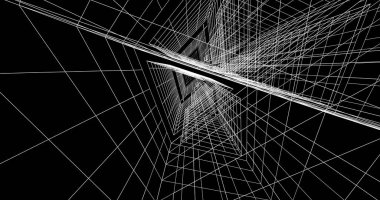 soyut mimari duvar kağıdı tasarımı, dijital konsept arkaplan