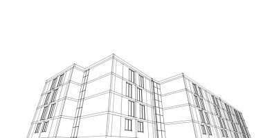 soyut mimari duvar kağıdı tasarımı, dijital konsept arkaplan