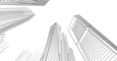 soyut mimari duvar kağıdı tasarımı, dijital konsept arkaplan