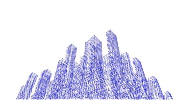 soyut mimari duvar kağıdı tasarımı, dijital konsept arkaplan