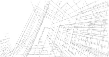 soyut mimari duvar kağıdı tasarımı, dijital konsept arkaplan