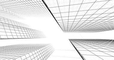 soyut mimari duvar kağıdı tasarımı, dijital konsept arkaplan