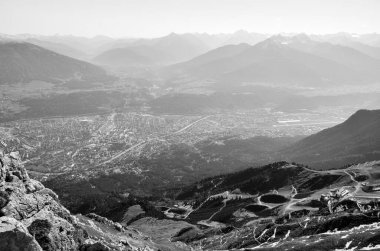 Dağların manzarası, doğa arkaplanı