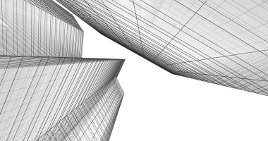 soyut mimari duvar kağıdı tasarımı, dijital konsept arkaplan