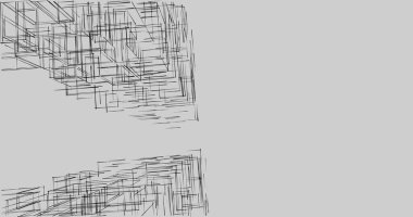 Arkaplanda mimari bina 3d illüstrasyon