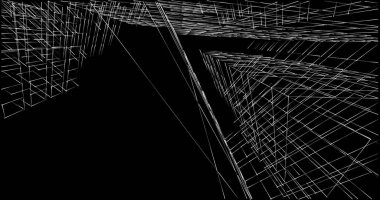 soyut mimari duvar kağıdı tasarımı, dijital konsept arkaplan