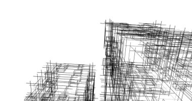 soyut mimari duvar kağıdı tasarımı, dijital konsept arkaplan