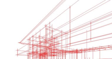 soyut mimari duvar kağıdı tasarımı, dijital konsept arkaplan