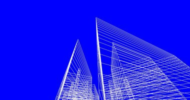 soyut mimari duvar kağıdı tasarımı, dijital konsept arkaplan