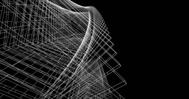 soyut mimari duvar kağıdı tasarımı, dijital konsept arkaplan