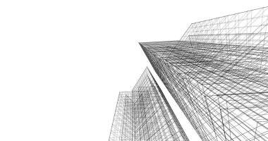 soyut mimari duvar kağıdı tasarımı, dijital konsept arkaplan