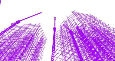 soyut mimari duvar kağıdı tasarımı, dijital konsept arkaplan