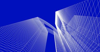 soyut mimari duvar kağıdı tasarımı, dijital konsept arkaplan