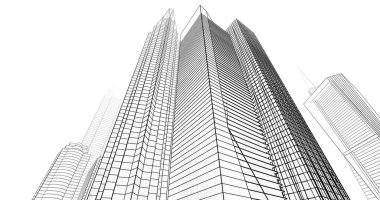 soyut mimari duvar kağıdı tasarımı, dijital konsept arkaplan