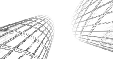 soyut mimari duvar kağıdı tasarımı, dijital konsept arkaplan