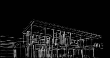 soyut mimari duvar kağıdı tasarımı, dijital konsept arkaplan