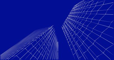 soyut mimari duvar kağıdı tasarımı, dijital konsept arkaplan