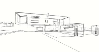 soyut mimari duvar kağıdı tasarımı, dijital konsept arkaplan