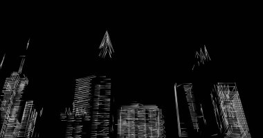 soyut mimari duvar kağıdı tasarımı, dijital konsept arkaplan