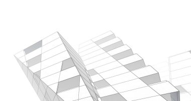 soyut mimari duvar kağıdı tasarımı, dijital konsept arkaplan