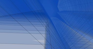 soyut mimari duvar kağıdı tasarımı, dijital konsept arkaplan