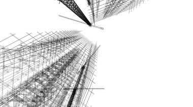 soyut mimari duvar kağıdı tasarımı, dijital konsept arkaplan