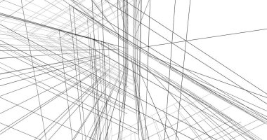 soyut mimari duvar kağıdı tasarımı, dijital konsept arkaplan