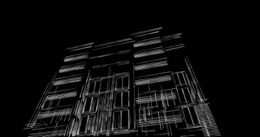 soyut mimari duvar kağıdı tasarımı, dijital konsept arkaplan