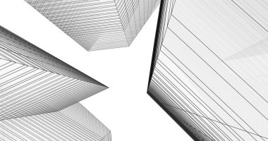 soyut mimari duvar kağıdı tasarımı, dijital konsept arkaplan