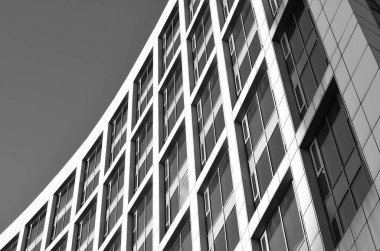 Arkaplanda mimari bina 3d illüstrasyon