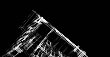 soyut mimari duvar kağıdı tasarımı, dijital konsept arkaplan