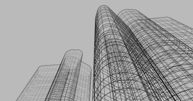 soyut mimari duvar kağıdı tasarımı, dijital konsept arkaplan