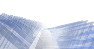 Mimari sanat konseptinde soyut çizgiler, minimum geometrik şekiller. 