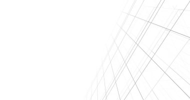 Arkaplanda mimari bina 3d illüstrasyon